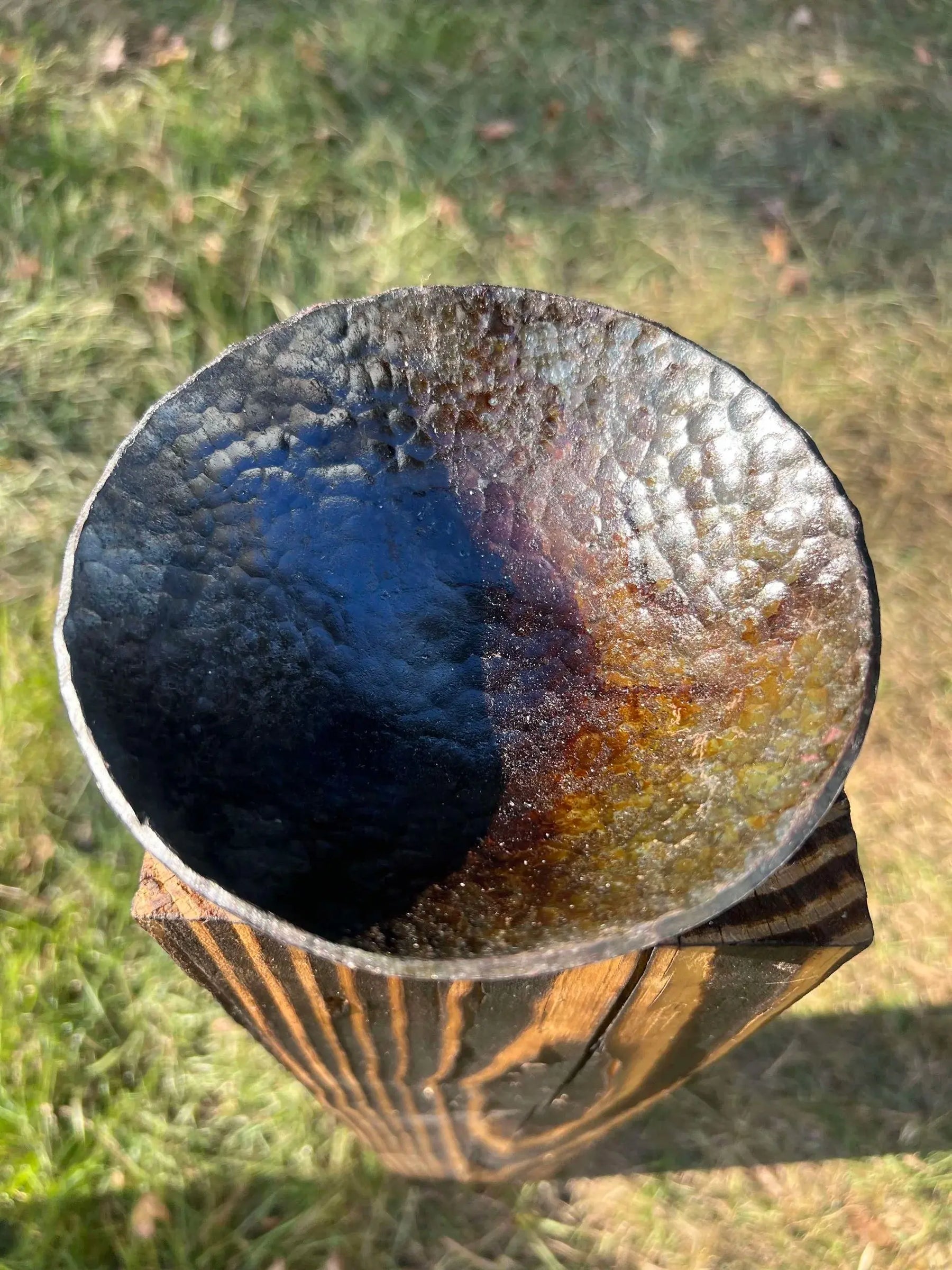 Forged Round Dish Redbeard's Forge LLC