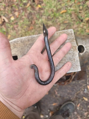 Forged Spade Hook Redbeard's Forge LLC