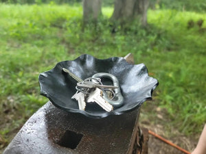Forged Wavy Dish Redbeard's Forge LLC