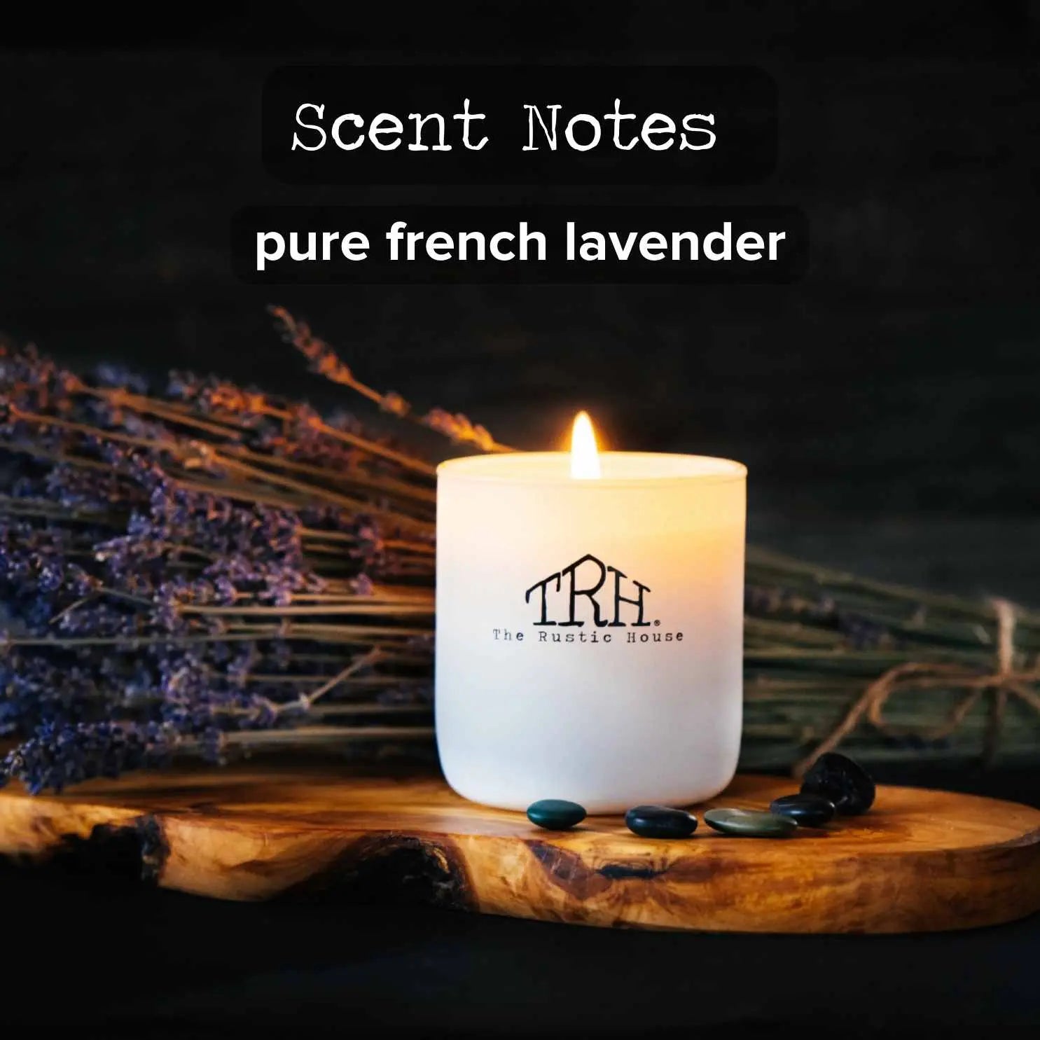 French Lavender Candle The Rustic House