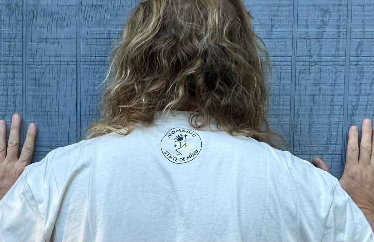 Desert Wanderer Short-Sleeve T-Shirt organic cotton T-shirt by Nomadic State of Mind, view 3