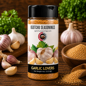 Igotchu Garlic Lovers seasoning by Igotchu Seasonings, Southern food gift main product photo