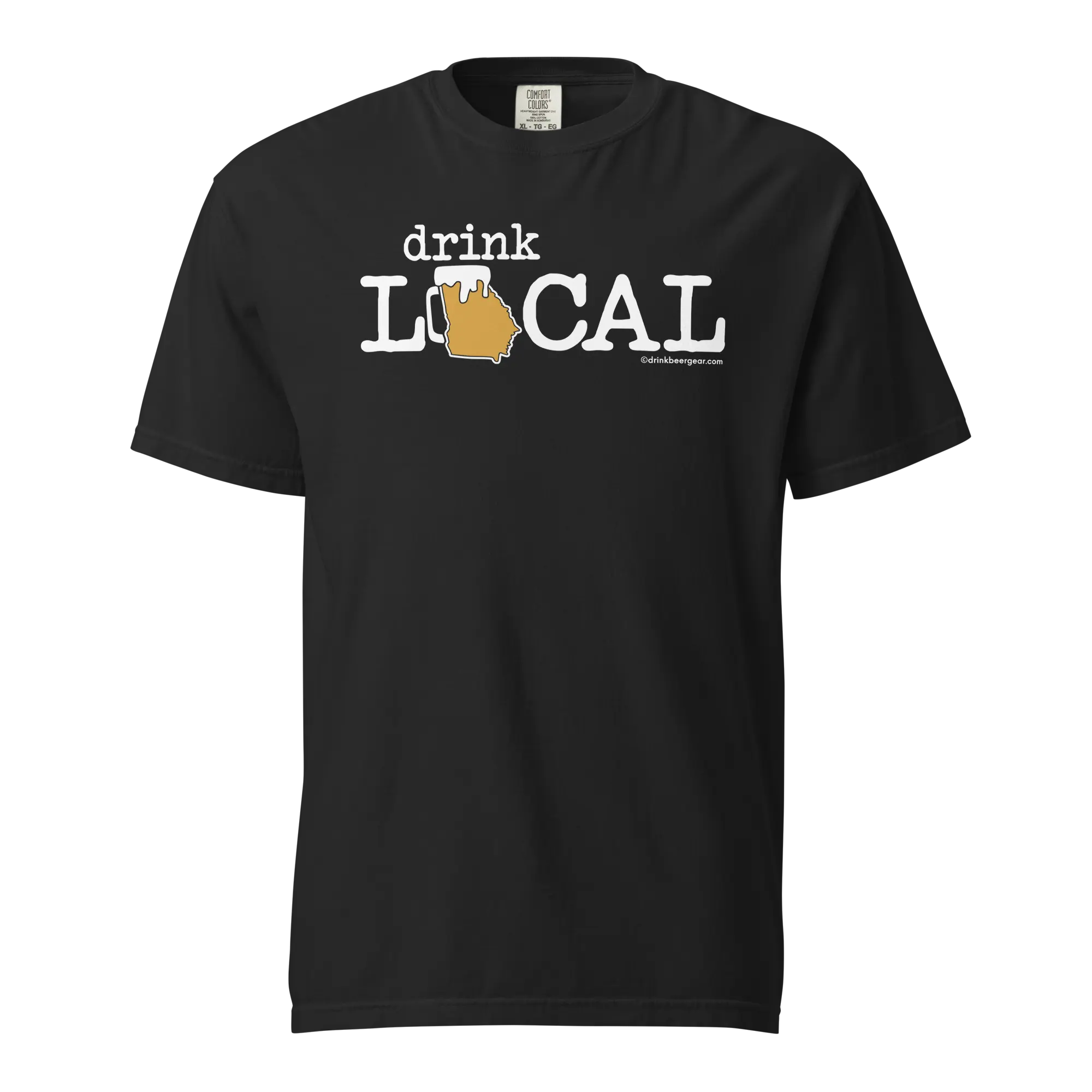Georgia Beer Mug Tee - Drink Local - COMFORT COLORS BRAND TEE Drink Beer Gear