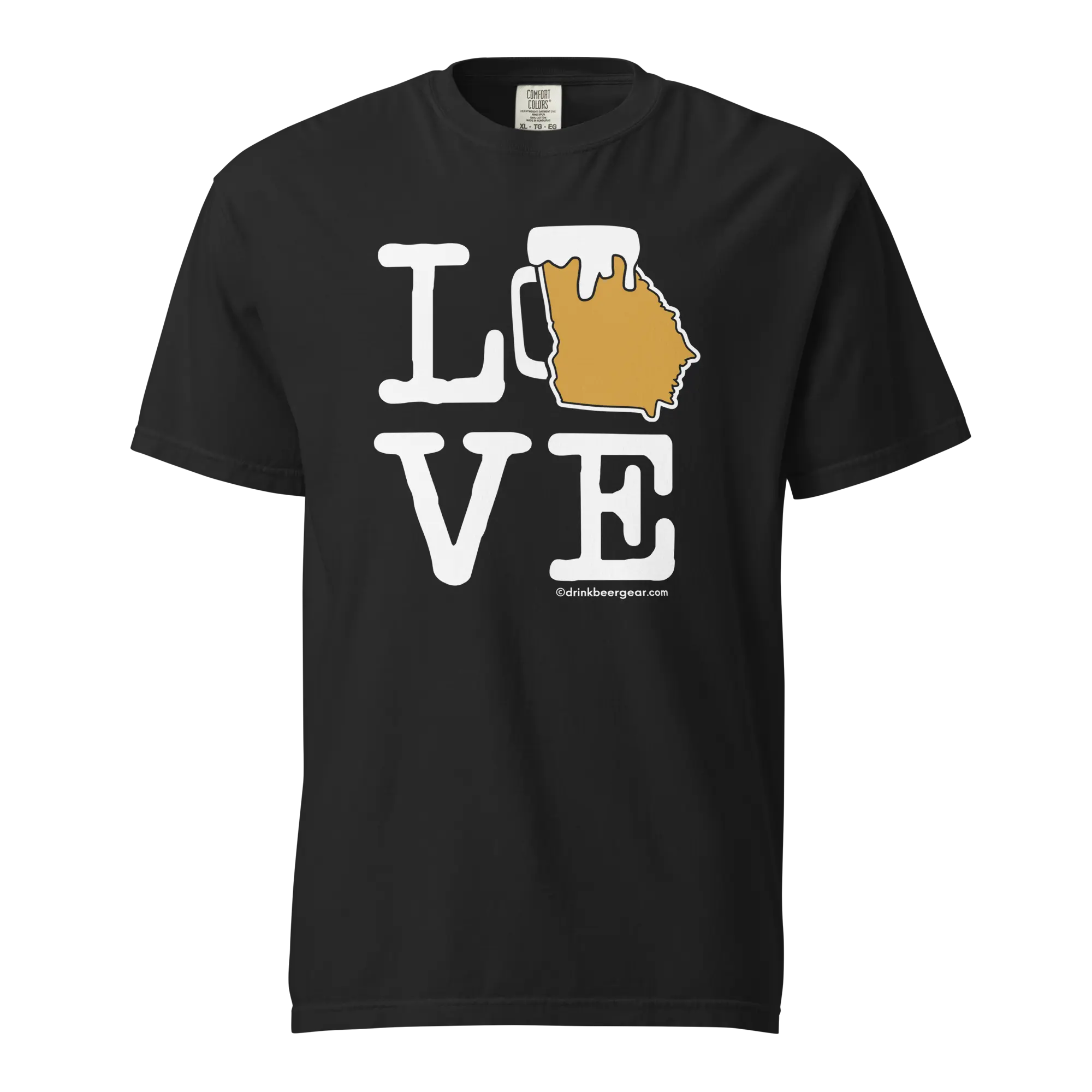 Georgia Beer Mug Tee - LOVE - COMFORT COLORS BRAND TEE Drink Beer Gear