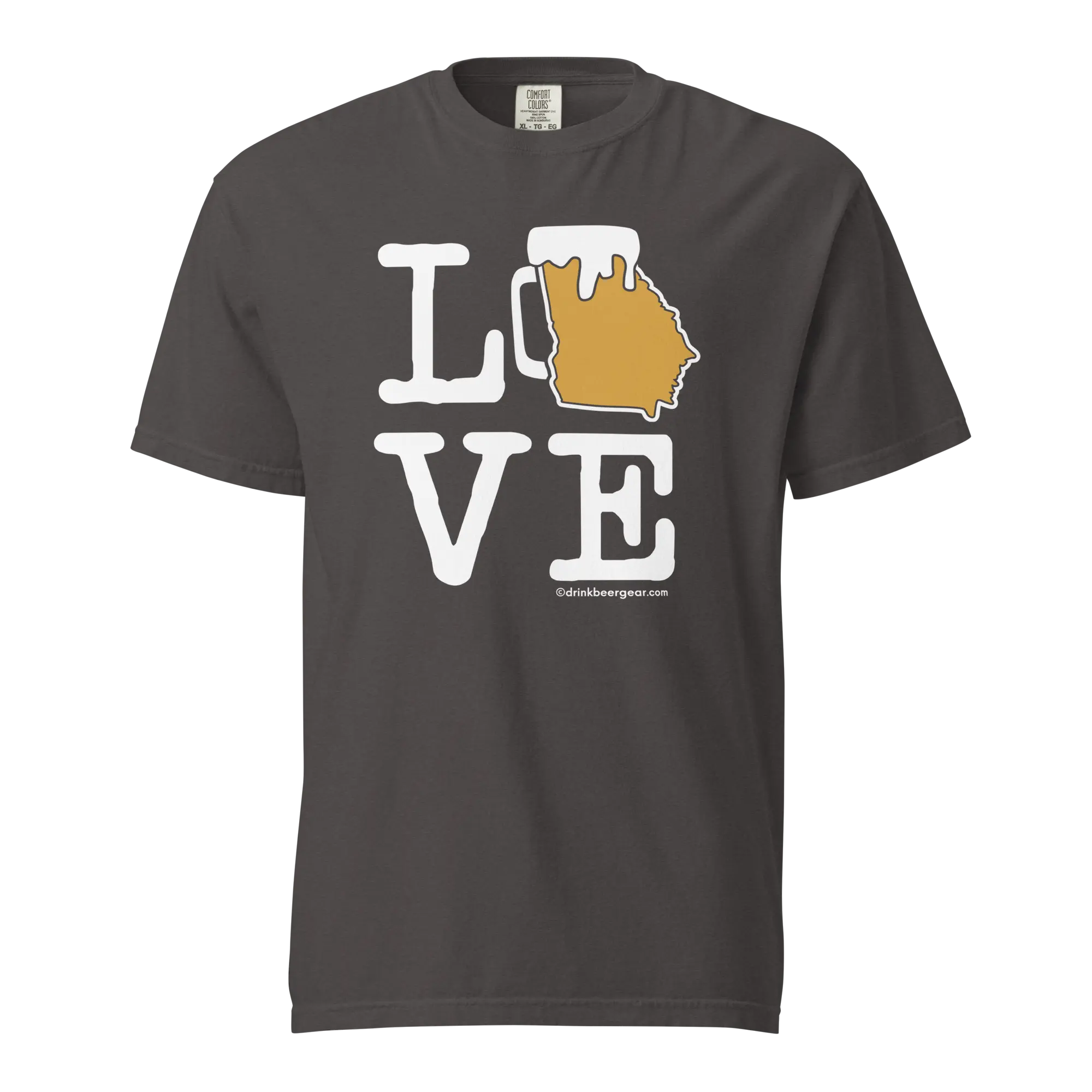 Georgia Beer Mug Tee - LOVE - COMFORT COLORS BRAND TEE Drink Beer Gear