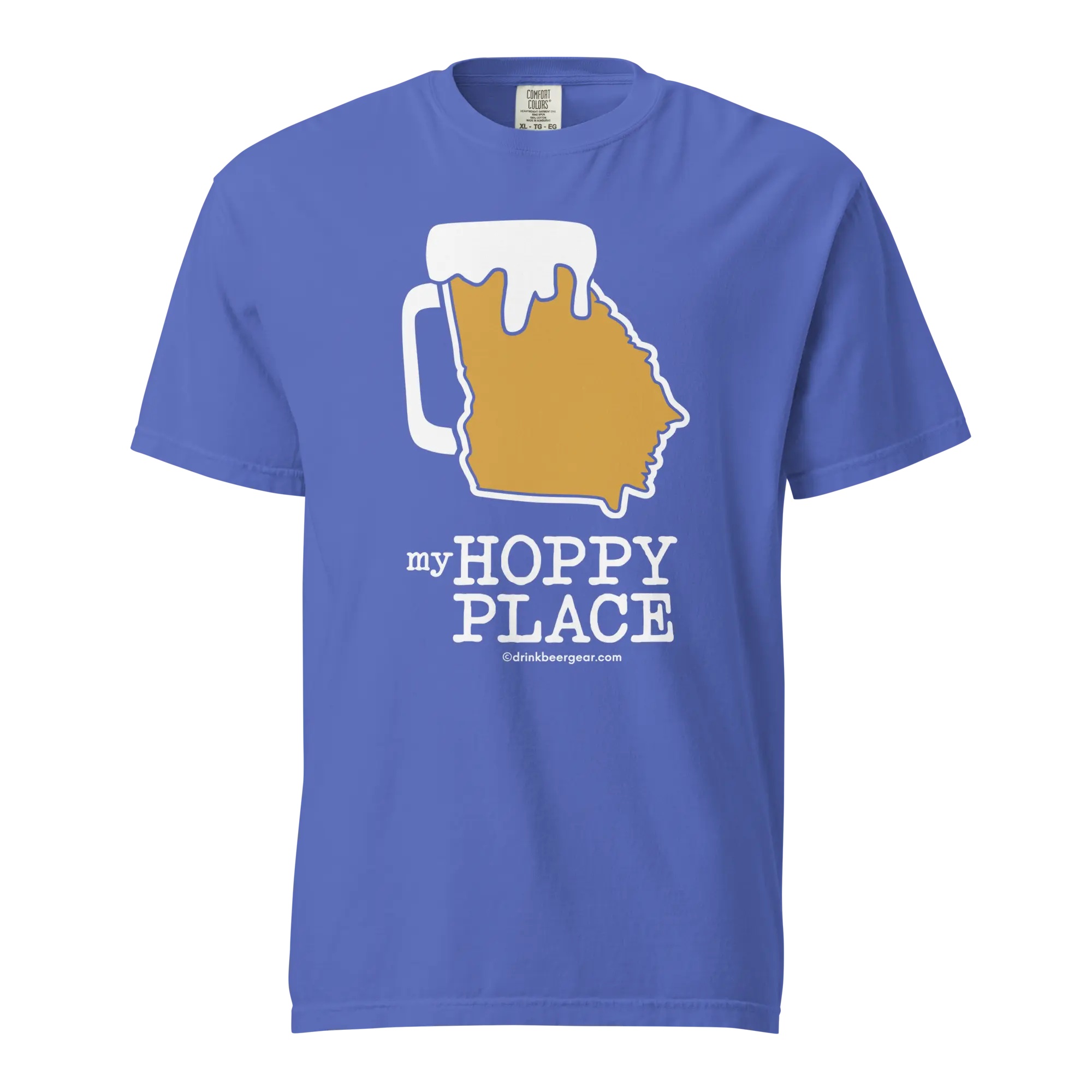 Georgia Beer Mug Tee - My Hoppy Place - COMFORT COLORS BRAND TEE Drink Beer Gear