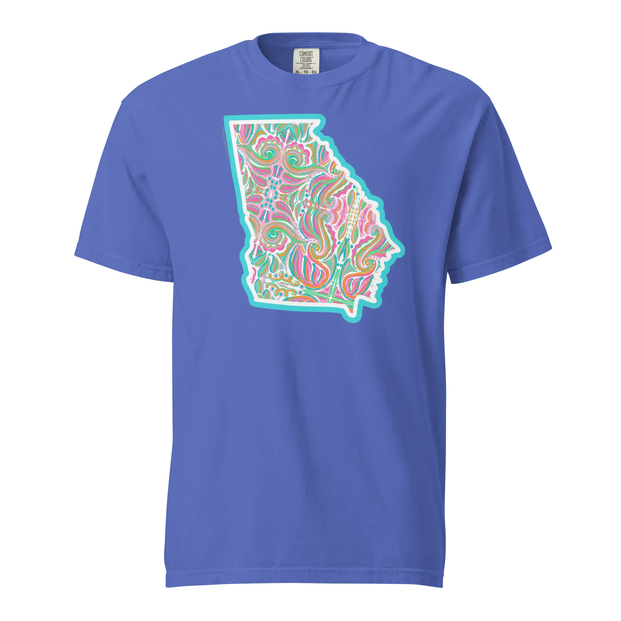 Georgia T-Shirt: Jubilee Abstract Art by Leslie Gonce, Comfort Colors Tee, Main Street Collective