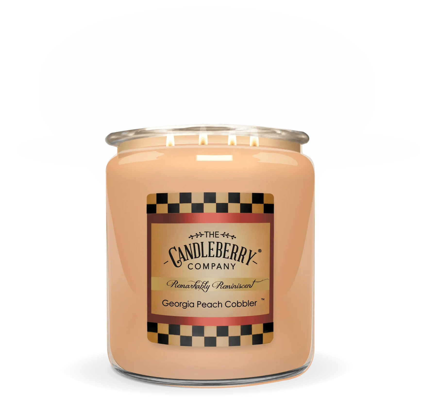 Georgia Peach Cobbler™, 4 - Wick, Cookie Jar Candle (Collective) The Candleberry® Candle Company