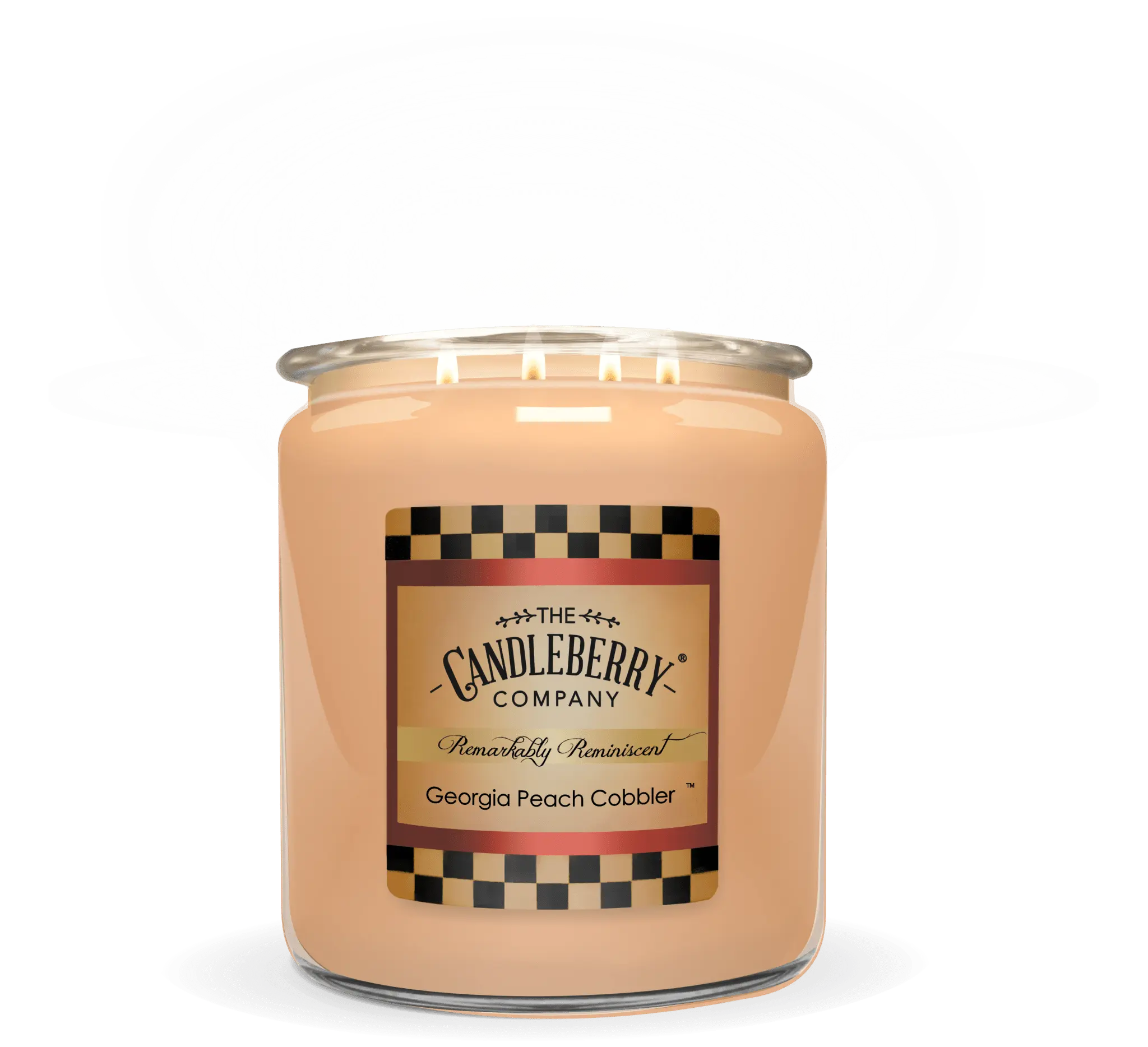 Georgia Peach Cobbler™, 4 - Wick, Cookie Jar Candle (Collective) The Candleberry® Candle Company