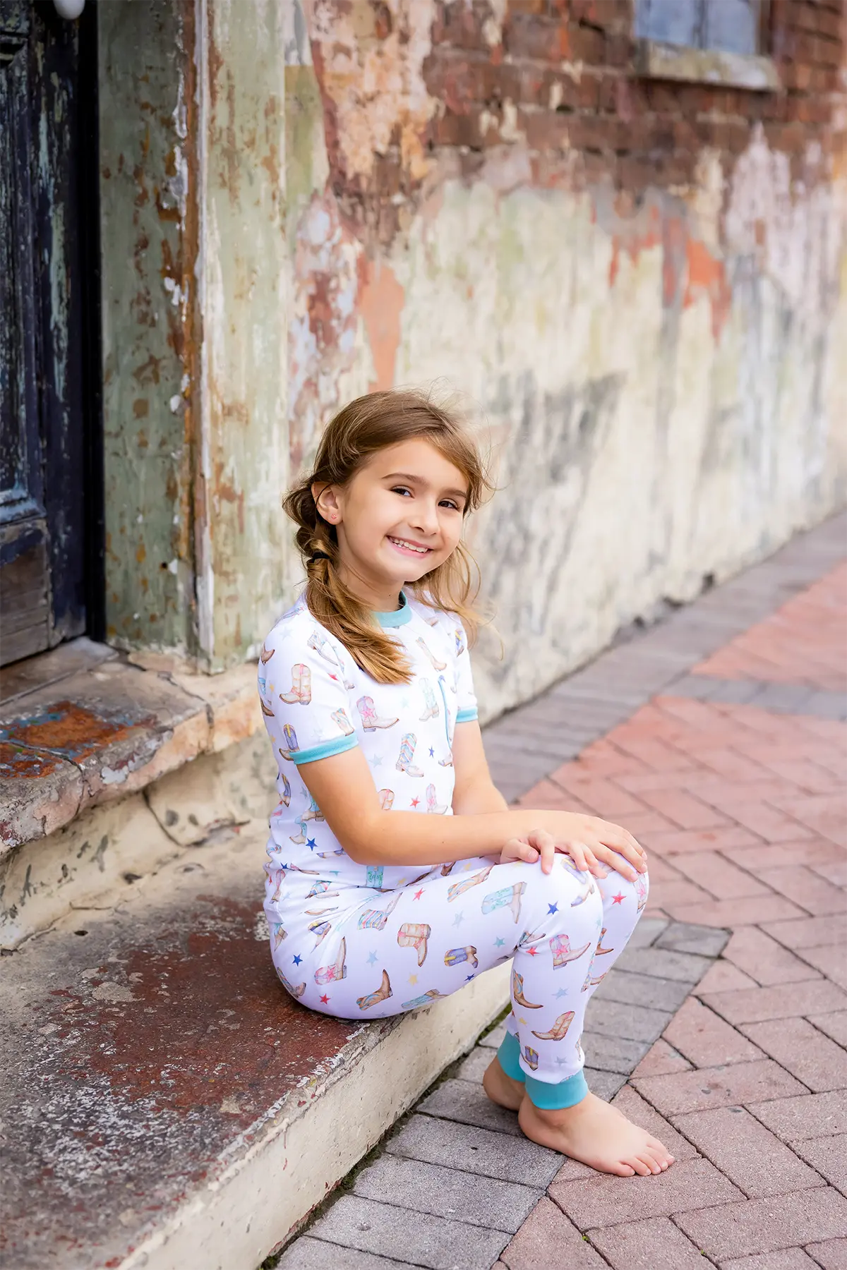 Giddy Up Organic Cotton Kids Pajamas Nola Tawk