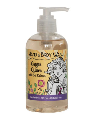 Ginger Quince Liquid Hand & Body Soap 8 oz. Essential Journeys