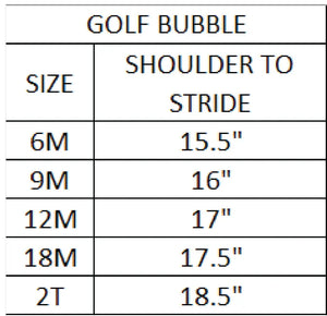 Girls Par-Tee Golf Bubble Seven Lantern Lane