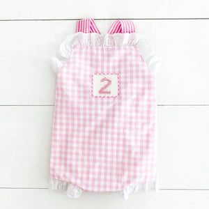 Girls Second Birthday Smocked Bubble Seven Lantern Lane