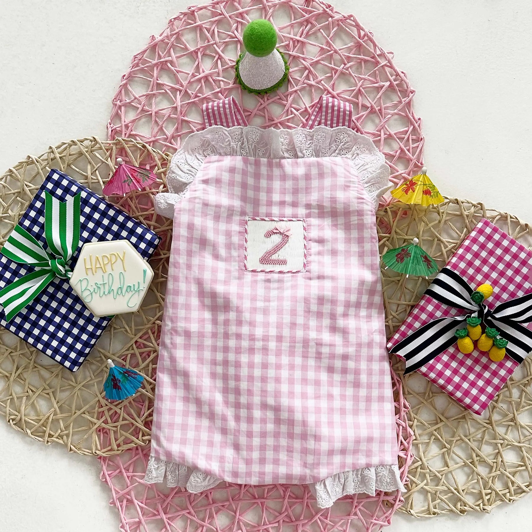 Girls Second Birthday Smocked Bubble Seven Lantern Lane