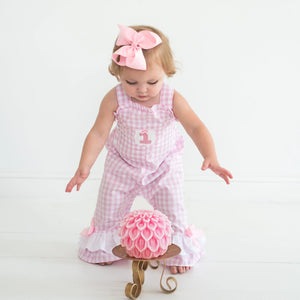 Girls Smocked First Birthday Longall Seven Lantern Lane