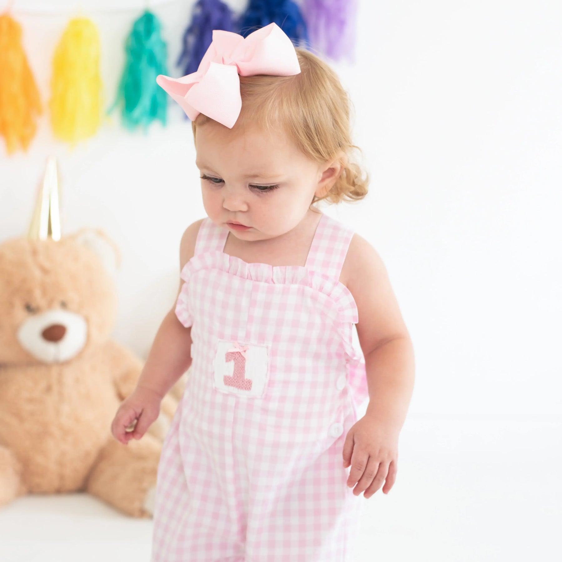 Girls Smocked First Birthday Longall Seven Lantern Lane