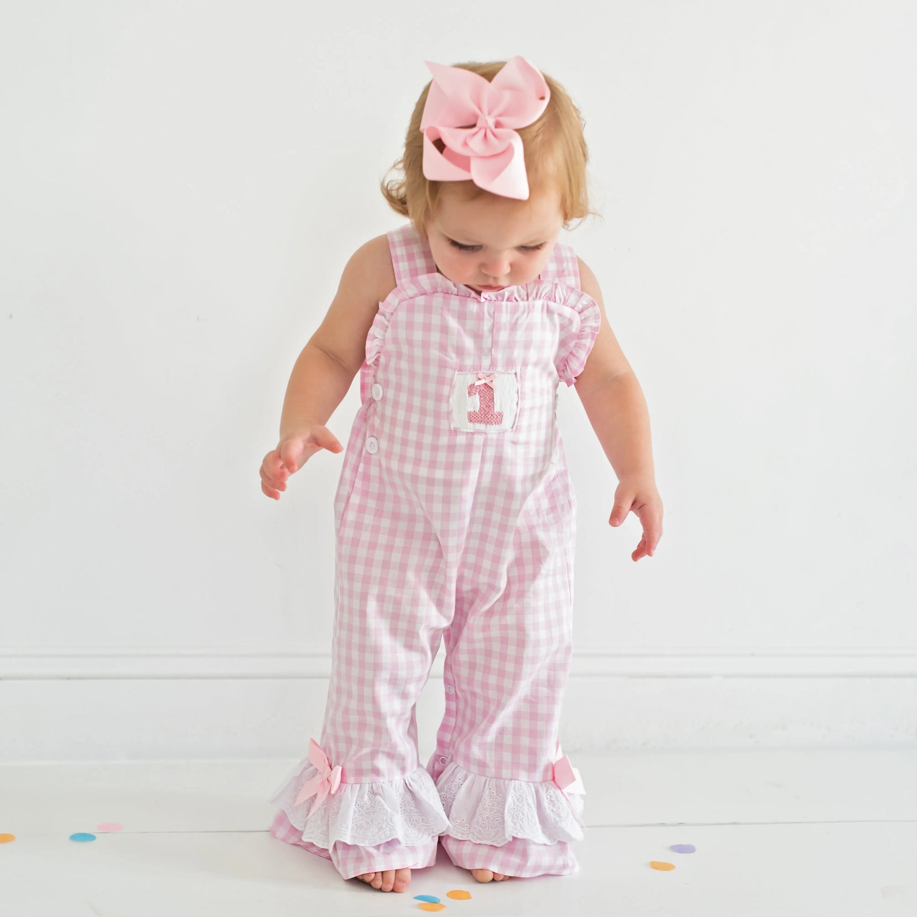 Girls Smocked First Birthday Longall Seven Lantern Lane