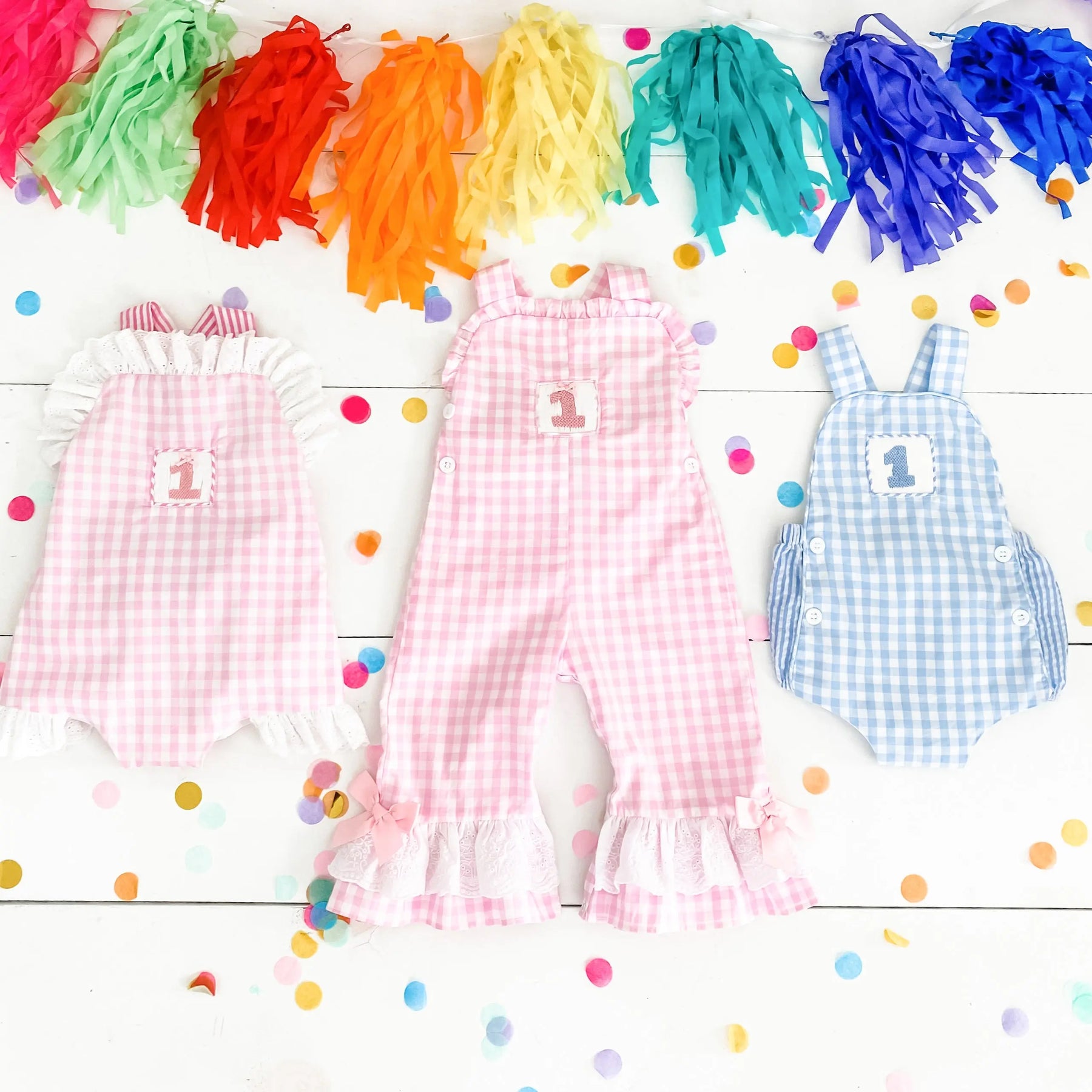 Girls Smocked First Birthday Longall Seven Lantern Lane