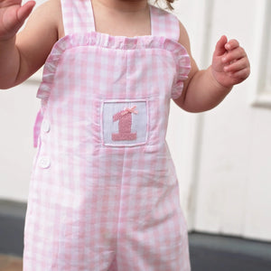 Girls Smocked First Birthday Longall Seven Lantern Lane