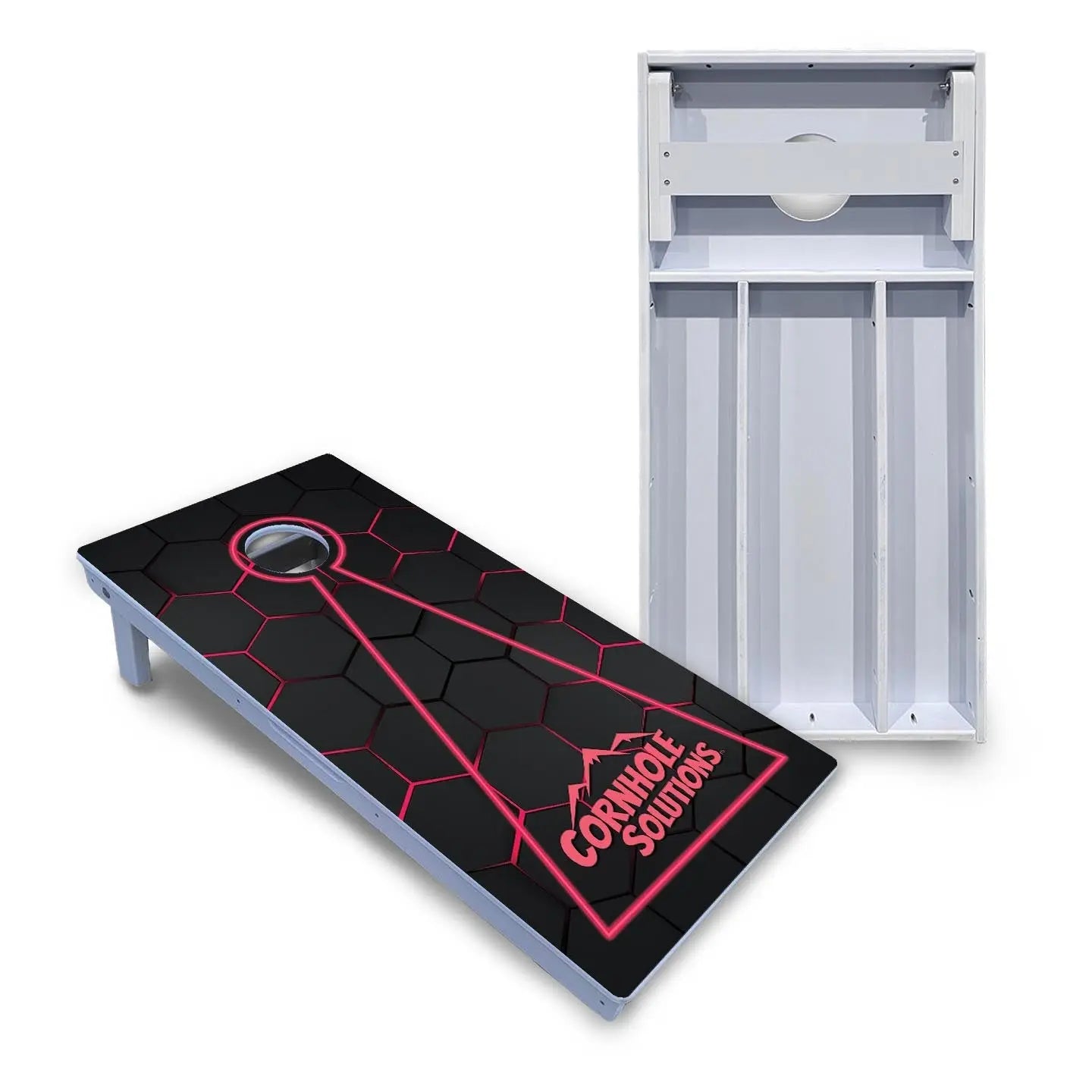 Glow Hole Black Cornhole Boards - All Weather Series Cornhole Solutions
