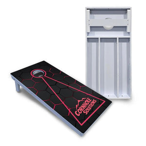 Glow Hole Black Cornhole Boards - All Weather Series Cornhole Solutions