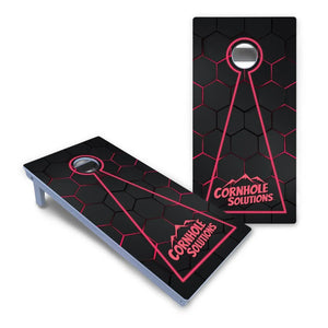 Glow Hole Black Cornhole Boards - All Weather Series Cornhole Solutions