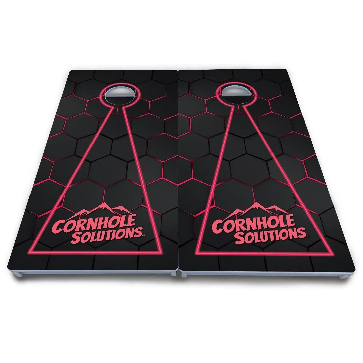 Glow Hole Black Cornhole Boards - All Weather Series Cornhole Solutions