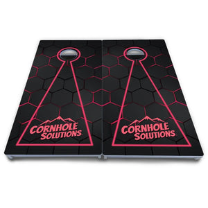 Glow Hole Black Cornhole Boards - All Weather Series Cornhole Solutions