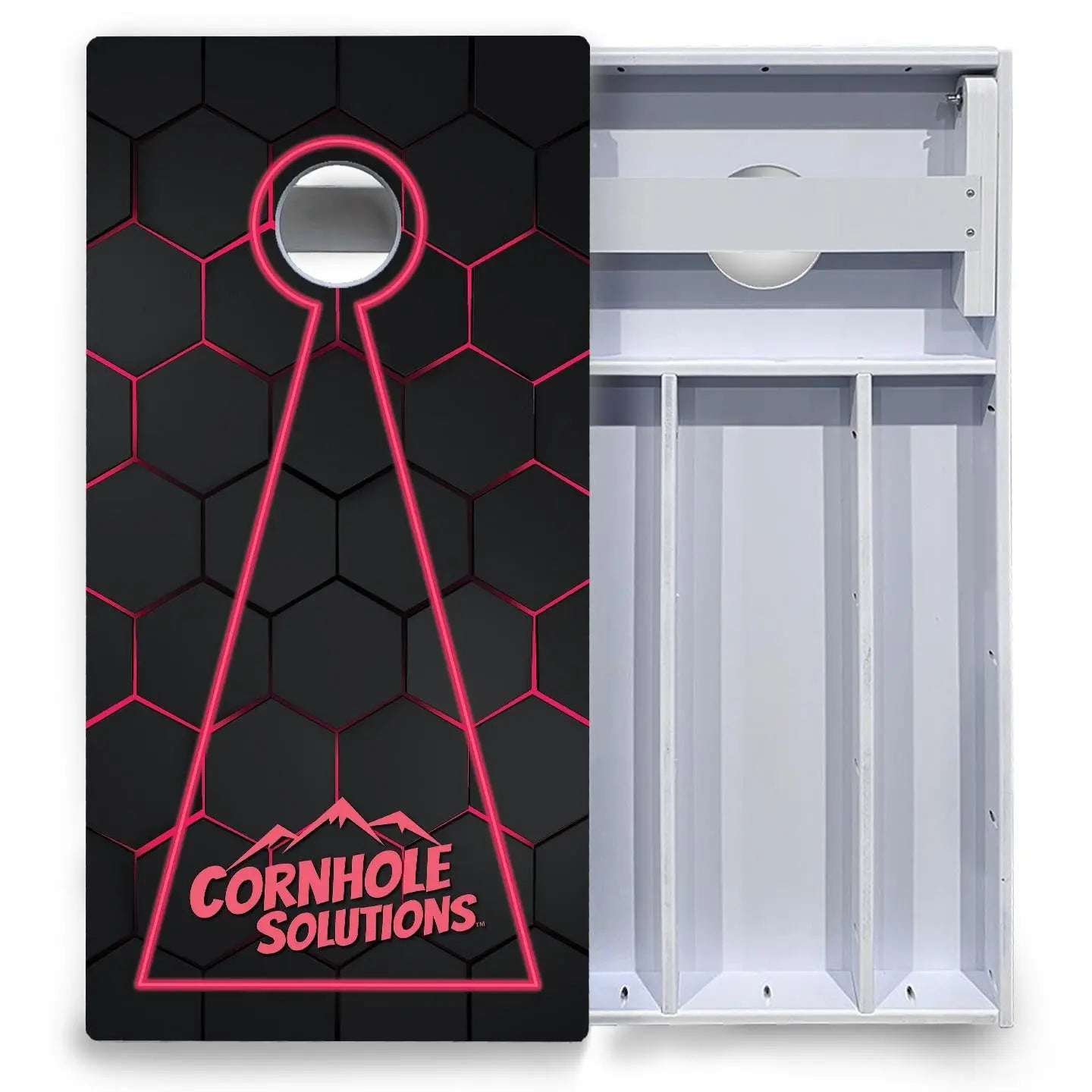 Glow Hole Black Cornhole Boards - All Weather Series Cornhole Solutions