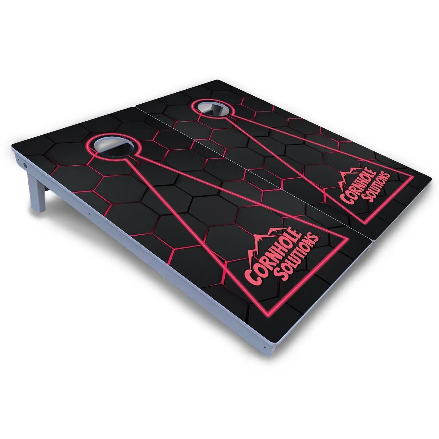 Glow Hole Black Cornhole Boards - All Weather Series Cornhole Solutions