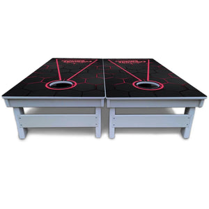 Glow Hole Black Cornhole Boards - All Weather Series Cornhole Solutions