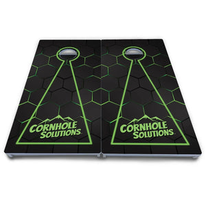 Glow Hole Black Cornhole Boards - All Weather Series Cornhole Solutions