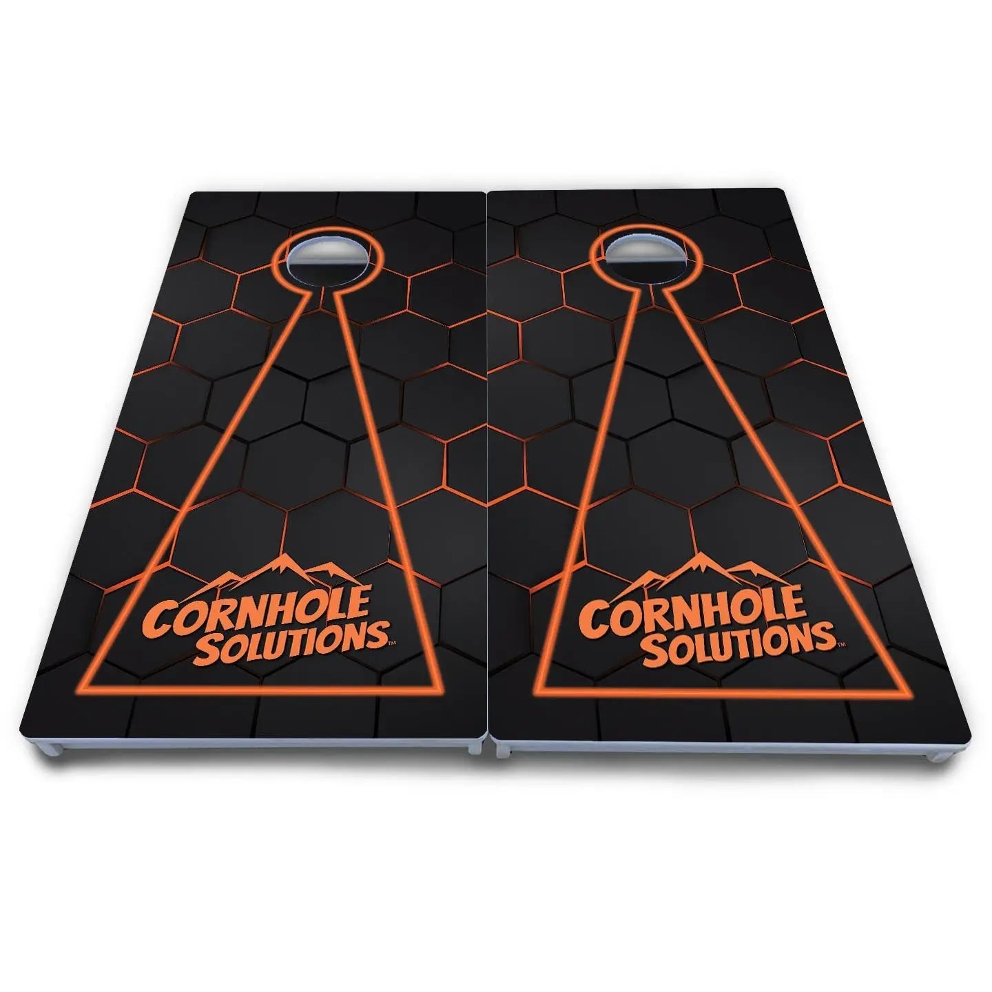Glow Hole Black Cornhole Boards - All Weather Series Cornhole Solutions