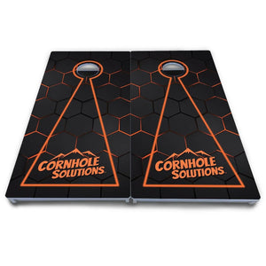 Glow Hole Black Cornhole Boards - All Weather Series Cornhole Solutions