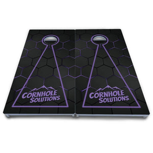 Glow Hole Black Cornhole Boards - All Weather Series Cornhole Solutions