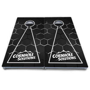 Glow Hole Black Cornhole Boards - All Weather Series Cornhole Solutions