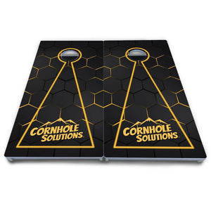 Glow Hole Black Cornhole Boards - All Weather Series Cornhole Solutions