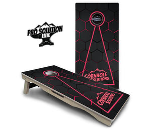 Glow Hole Black Cornhole Boards - Pro Solution Elite Series Cornhole Solutions