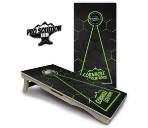 Glow Hole Black Cornhole Boards - Pro Solution Elite Series Cornhole Solutions