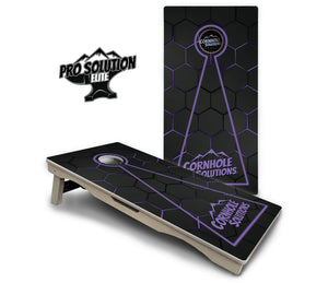 Glow Hole Black Cornhole Boards - Pro Solution Elite Series Cornhole Solutions