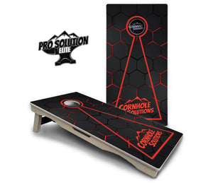 Glow Hole Black Cornhole Boards - Pro Solution Elite Series Cornhole Solutions