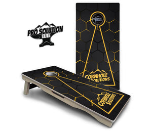 Glow Hole Black Cornhole Boards - Pro Solution Elite Series Cornhole Solutions