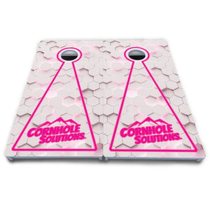 Glow Hole White Cornhole Boards - All Weather Series Cornhole Solutions