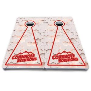 Glow Hole White Cornhole Boards - All Weather Series Cornhole Solutions