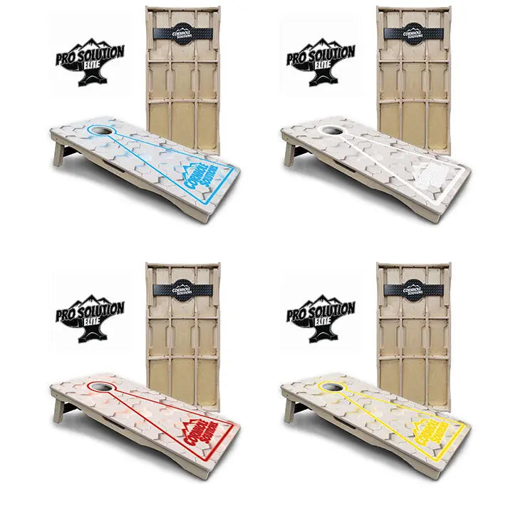 Glow Hole White Cornhole Boards - Pro Solution Elite Series Cornhole Solutions