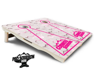 Glow Hole White Cornhole Boards - Pro Solution Elite Series Cornhole Solutions