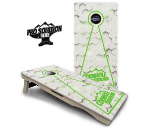 Glow Hole White Cornhole Boards - Pro Solution Elite Series Cornhole Solutions