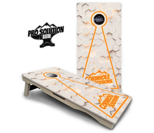 Glow Hole White Cornhole Boards - Pro Solution Elite Series Cornhole Solutions