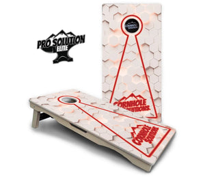 Glow Hole White Cornhole Boards - Pro Solution Elite Series Cornhole Solutions