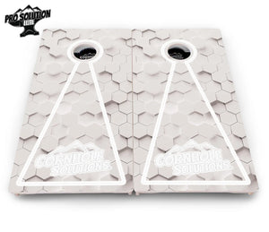 Glow Hole White Cornhole Boards - Pro Solution Elite Series Cornhole Solutions
